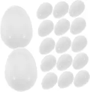 Hohopeti 30Pcs Plastic Parrot Eggs Artificial Bird Eggs for Pigeon Breeding Nest Management and Hatching Support for Incubation Training and Behavioral Enhancement