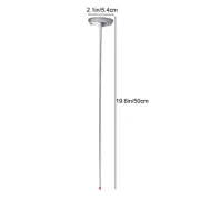 Stainless Steel Compost Soil Thermometer Accurate Temperature Monitor Probe