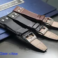 在飛比找PChome24h購物優惠-全新 高級軍錶專用雙釘錶帶 ( 22mm) 適用 IWC.各