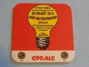 2014 Beer Brewery COASTER ~ Brouwerij Sint Jozef Ops Ale ~ Opitter-Bree, Belgium