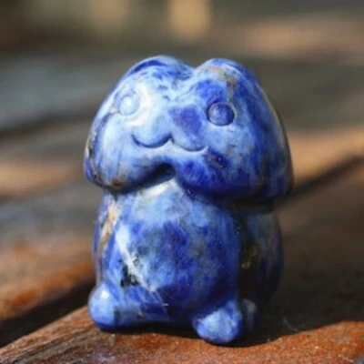 2'' Natural Sodalite Carved Penis Creativity Crystal Carving Reiki Decor Gift 1x