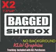 SHITBOX Bagged Certified Decal Stickers Turbo Mini Diesel Truck Bags Funny JDM