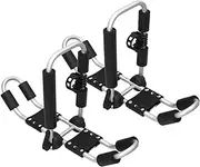 Oshhni 2X Kayak Roof Racks Universal Rooftop Racks Carriers, Practical Foldable Canoe Boat Top Mount Carriers Kayak Racks for Trucks