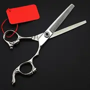 Hair Cutting Scissors, 6 Inch Upscale Professional Japan 440C Steel Cutting Barber Haircut Thinning Shears Hairdressing Scissors,Thinning