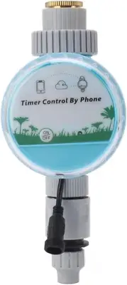 Wifi Sprinkler Timer, Smart Remote Control Hose Watering with Auto Reset, G3/4 J