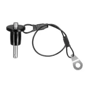 304 Stainless Steel Grip Push-Button Locking Pins with 24cm Wire (5mm-10mm)