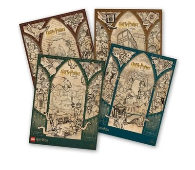 LEGO 5009085 Harry Potter Insiders Posters Set Of Four New 15.5x11.5"