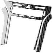 ATATNK Real Soft Carbon Fiber Sticker Compatible for Vauxhall Opel Astra H MK5 2004 2005 2006 2007 2008 2009 2010 Car Center Console Frame(for RHD Black)