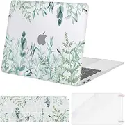 MOSISO Compatible with MacBook Air 13 inch Case 2022 2021 2020 2019 2018 Release A2337 M1 A2179 A1932 Retina Display Touch ID, Plastic Plants Hard Shell&Keyboard Cover&Screen Protector, Transparent