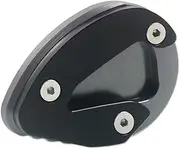 Motorbike Anti-Slip pad Side Stand Motorcycle CNC Kickstand Sidestand Stand Extension Enlarger Pad for Ducati 899 959 1199 1299 V2 Panigale CNC Accessories Extension Plate pad(Titanium)