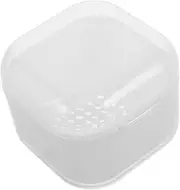 minkissy Nail Art Tool Cleaning Supplies Plastic Tray Soaking Bowl for Nail Drill Bits Nail Tool Cleaner Box for Salon