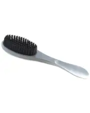 Bey-Berk Brushed Aluminum Clothes & Lint Brush