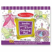 Melissa & Doug - Jumbo Colouring Pad - Princess & Fairy