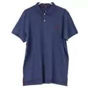 U.S. Polo Assn. Men's Interlock Polo Shirt, X-Large, Royal Blue Heather