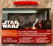 Disney Star Wars, Chewbacca, Storm Trooper, Kyloren ERASERS in Carrying Case New