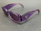 PRADA PR 17WS 13R07Q Transparent Amethyst Violet Women's 49 mm Sunglasses