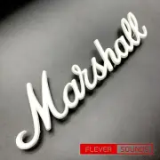 MARSHALL LOGO MARK Head Cabinet Amplifier Large White 5C011021 270mm x 70mm New