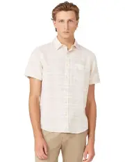 [Ben Sherman] Short Sleeve Yarn Dye Stripe Shirt in Natural