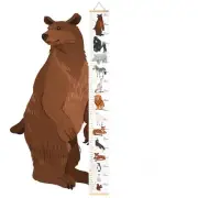 Educational Animal Comparison Height Chart for Kids' Bedroom