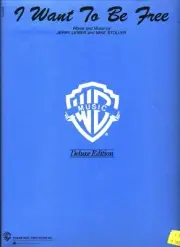 LIEBER STOLLER I WANT TO BE FREE SHEET MUSIC DELUXE PIANO/VOCAL/GUITAR BRAND NEW