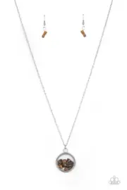 Paparazzi Gemstone Guru Brown Necklace NWT