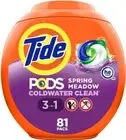 Tide PODS Laundry Detergent Soap Pods, Spring Meadow, 81 count