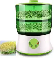 Bean Sprouts Machine, Intelligent Automatic Bean Sprout Maker, 2 Layers Function