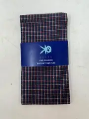 EGARA Men Pre Folded Pocket Square Plaid Green 100% Cotton Handkerchief NEW GHV1