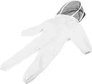 Beekeeper, Breathable and Ultra‑Thin Children Bee Suit Foldable with Zipper Design for Being Bitten(White, M)