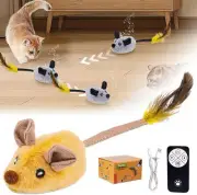 Remote Control Mouse Toy 2024 New Remote Control Cat Toys Mice Electronic Moving
