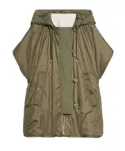 Weekend Max Mara Zip-Up Drawstring Reversible Jacket IT40,IT42,IT38 Green