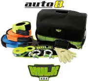 Hulk 4x4 HU200K Large Recovery Kit Winch Extension, Snatch Strap, Block and More