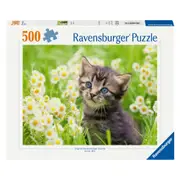Ravensburger Kitten in the Meadow 500 Piece Jigsaw Puzzle