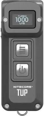 NITECORE TUP 1000 Lumen Micro-USB Rechargeable EDC Keychain Flashlight (Grey)