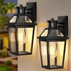 Porch Lights Outdoor Wall Lights, Motion Sensor Dusk to Dawn Exterior Light F...