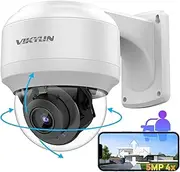 5MP Outdoor PoE PTZ IP Dome Camera,Pan Tilt 4X Optical Zoom 16x Digital Zoom Security Camera,2.8 mm~12 mm Lens,164ft IR Night Vision,IP67 Waterproof,H.265,Onvif,Motion Detection