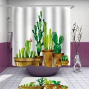 Painting of Cactus Plants Shower Curtain