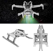 LICHIFIT Foldable Landing Gear with Flash LED Lights for DJI Mini4 Pro Drone Illuminated Extended Legs Warning Flashing Light Heightening Bracket Kickstand