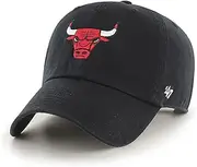 47 Brand NBA Unisex Basketball Team Alternate Primary Logo Clean Up Adjustable Cap Dad Hat Adult One Size Fits All