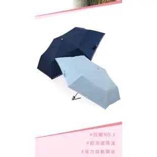 【Hoswa雨洋傘】和風典雅省力自動傘 折疊傘 雨傘 陽傘 抗UV 降溫5~10° 台灣雨傘品牌/非 反向傘-現貨黑色
