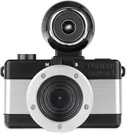 Lomography Point & Shoot Film Camera, Black & Chrome (fcp110bm)