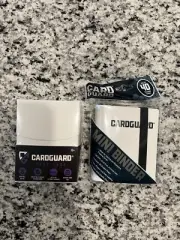 Card Guard Mini Binder w/ Strap (Holds 40 Cards) And Deck Case Bundle (White)