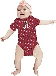 [Two Feet Ahead] Alabama Crimson Tide NCAA College Newborn Infant Baby Heart Creeper