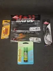 Berkley Fishing Lot - Havoc Bait, Power Bait, Gulp Alive Marinade & Warpig Lure