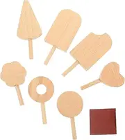 HOOTNEE Realistic Ice Model Ice Cream Popsicle Molds Unfinished Craft for Dessert Shop Display