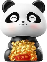 Panda Dashboard Decorations, Panda Dashboard Figurines, Car Dashboard Panda Decor, Solar-Powered Panda Figurine, Shaking Head Panda Decoration, Lovely Panda Dashboard Ornament