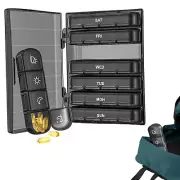 Weekly Pill Organizer Daily Pill Box 7 Day Travel Pill Case with 28 Compartment