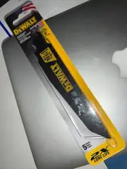 RECIPROCATING SAW BLADES DEWALT 6 TPI BI-METAL 6" 1 PACK OF 5 BLADES (9934)