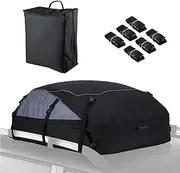 Vehicle Carrier - Car Roof Bag Car Roof Rack - Waterproof Soft Roof Rack, Strap, for All Cars with/without Luggage Rack