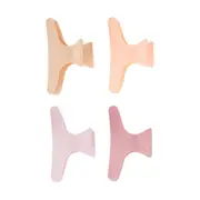 OXX Haircare 4 Pack Pastel Salon Claw Hair Clips
